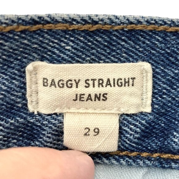 MADEWELL The Baggy Straight Jeans Blue Firthway Wash - Picture 6 of 14